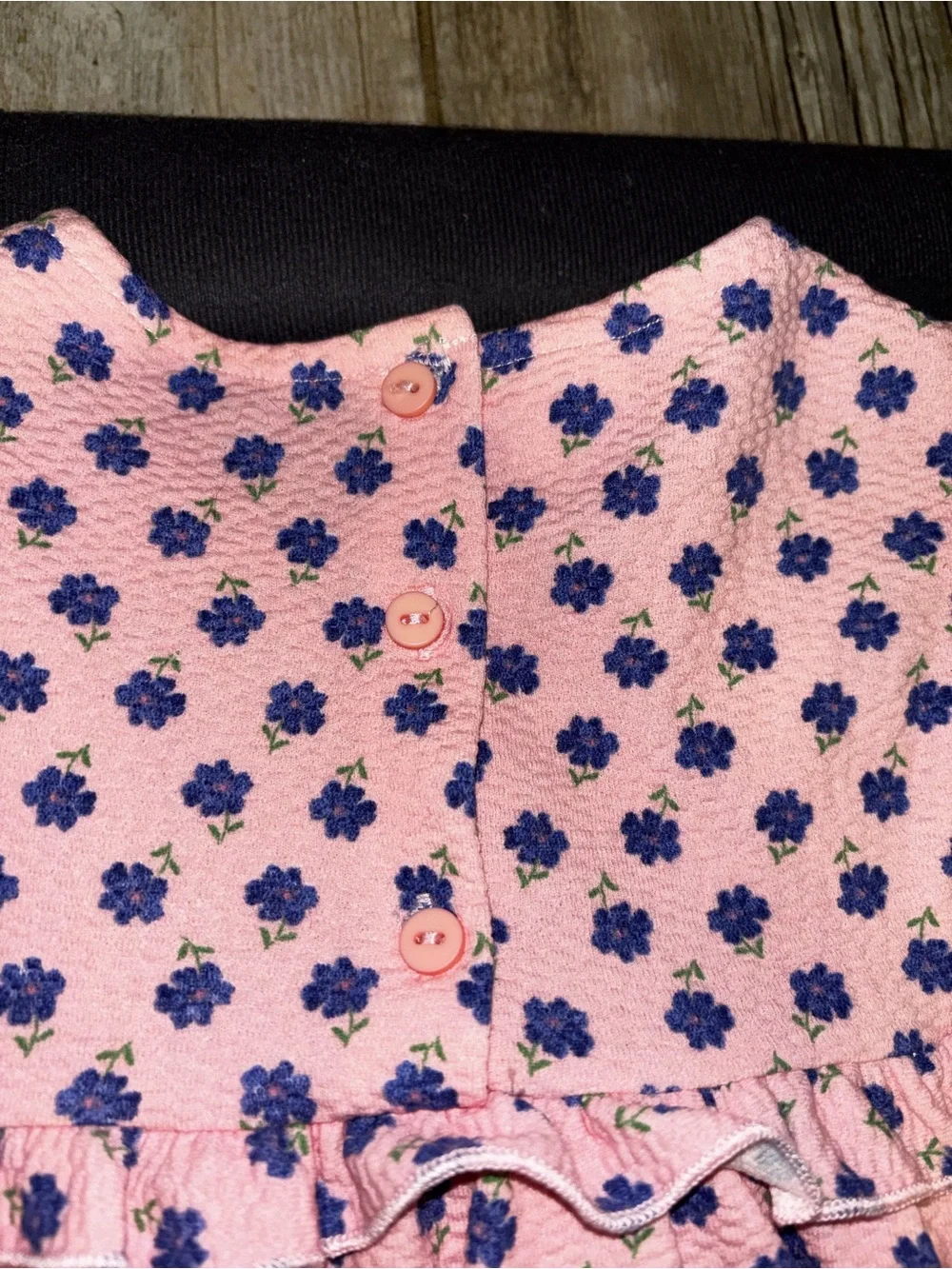 Zara Pink Dress with Blue Floral Motif